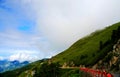 Cloud and mist around the Hehuan Mountain Royalty Free Stock Photo