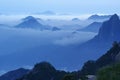 The cloud and mist of Sanqingshan mountain