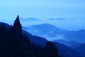 The cloud and mist of Sanqingshan mountain Royalty Free Stock Photo