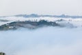 Cloud Misty Valley Hills Farmland