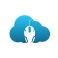 Cloud mouse vector illustration design Royalty Free Stock Photo