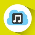 cloud music download connected design