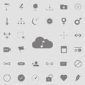 Cloud Music icon. web icons universal set for web and mobile