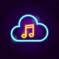 Cloud Music Neon Sign