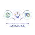 Cloud native development loop concept icon