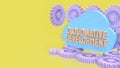 Cloud Native Development Workflow with Automation Gears Concept 3d render Royalty Free Stock Photo