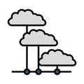 Cloud Network Icon Royalty Free Stock Photo