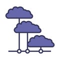 Cloud Network Icon Royalty Free Stock Photo