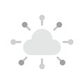Cloud Network icon vector image. Royalty Free Stock Photo