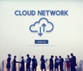 Cloud Network Storage Data Information Technology Concept Royalty Free Stock Photo