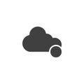 Cloud notification vector icon Royalty Free Stock Photo