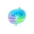 Cloud operating system icon