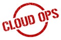 cloud ops stamp Royalty Free Stock Photo