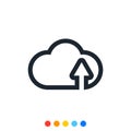 Cloud outline icon,Cloud upload icon
