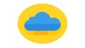 Cloud Outline Icon: Cloud Computing, Data Network Storage, vector design Generative AI Royalty Free Stock Photo