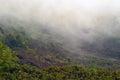 Cloud over high mountain meadow Royalty Free Stock Photo