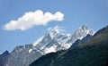 Cloud over mountains, Zermatt, Switzerland Royalty Free Stock Photo