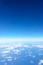 Cloud pattern between sea below and sky above Royalty Free Stock Photo