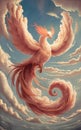 Cloud phoenix in the sky Royalty Free Stock Photo
