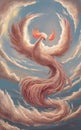 Cloud phoenix in the sky Royalty Free Stock Photo