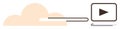 Cloud-Based Video Streaming Concept with Play Button and Minimalist Design Royalty Free Stock Photo