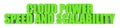Cloud Power Speed and Scalability, 3d text