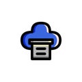 Cloud Print Icon Royalty Free Stock Photo