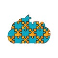 cloud puzzle pieces image