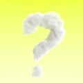 Cloud question mark sky Royalty Free Stock Photo
