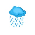 Cloud rain.Cloudy weather with signs of rain.cloud cartoon