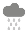 cloud with rain drops isolated icon design Royalty Free Stock Photo