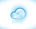 Cloud rain icon logo vector Royalty Free Stock Photo