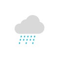 Cloud and rain icon. Modern weather icon. Flat vector symbols Royalty Free Stock Photo