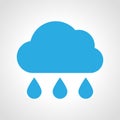 Cloud rain Icon Royalty Free Stock Photo