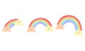 cloud and rainbow illustration2 Royalty Free Stock Photo