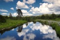 Cloud reflection i n Crni Rzav river Zatibor mountain