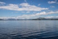 Cloud reflections, Conemara mountains and Lough Corrib Royalty Free Stock Photo