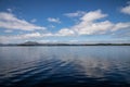 Cloud reflections, Conemara mountains and Lough Corrib Royalty Free Stock Photo