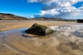 Cloud Reflections at East Beach - Lyme Regis Royalty Free Stock Photo