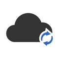 Cloud refresh icon design