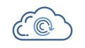 Cloud Refresh Loop Icon, Data Sync Vector, vector design Generative AI Royalty Free Stock Photo