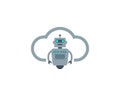 Cloud Robot Icon Logo Design