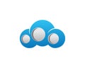 Cloud Robot logo icon template