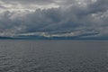 Cloud over the Isle of Arran, North Ayrshire, Scotland Royalty Free Stock Photo