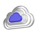 Cloud Scaling 3d Icon