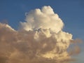 Cloud scape blue sky sunlight Cumulus Nature background