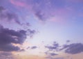 Cloud scape on evening sky Gradient Pastel Colour Royalty Free Stock Photo