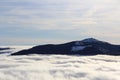 Cloud sea over the plain of Alsace Royalty Free Stock Photo