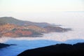 Cloud sea over the valley of Munster Royalty Free Stock Photo