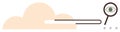 Cloud Search Concept with Magnifying Glass and Loading Bar Royalty Free Stock Photo